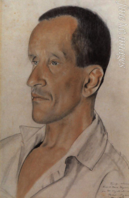 Kustodiew Boris Michailowitsch - Porträt von Pianist und Komponist Konstantin Nikolajewitsch Igumnow (1873-1948)