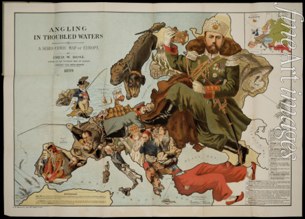 Fred W. Rose - Angling in Troubled Waters. A Serio-Comic Map of Europe