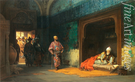 Chlebowski Stanislaw - Sultan Bayezid I. von Tamerlan eingekerkert