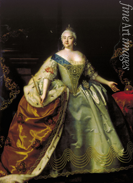 Caravaque Louis - Portrait of Empress Elizabeth of Russia (1709-1762)