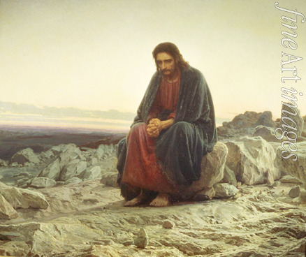 Kramskoi Iwan Nikolajewitsch - Christus in der Wüste