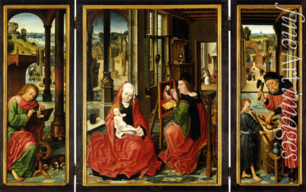 Baegert Derick - Saint Luke Triptych