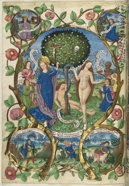 Furtmeyr Berthold - Tree of Death and Life (Miniature from the Salzburg Missale)
