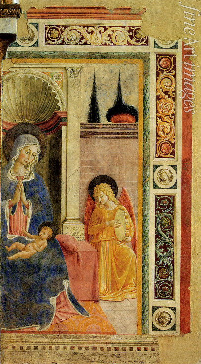 Gozzoli Benozzo - Madonna und Kind mit Engel