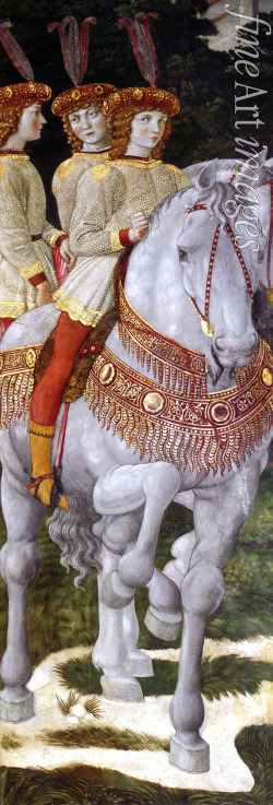 Gozzoli Benozzo - Heilige Drei Könige. König Balthasar. (Detail des Fresko aus dem Freskenzyklus im Palazzo Medici Riccardi)