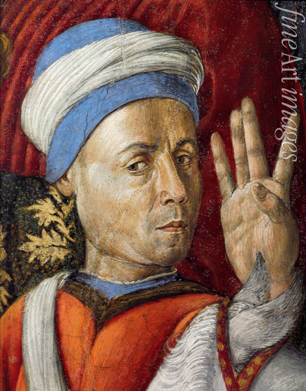 Gozzoli Benozzo - Selbstbildnis (Detail aus dem Freskenzyklus im Palazzo Medici Riccardi)