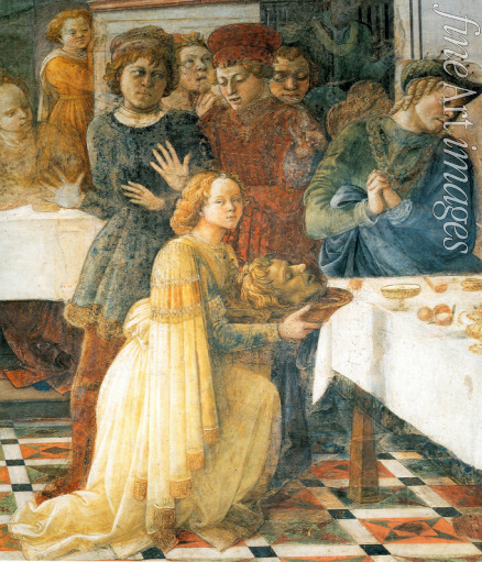 Lippi Fra Filippo - Die Enthauptung Johannes des Täufers (Detail)