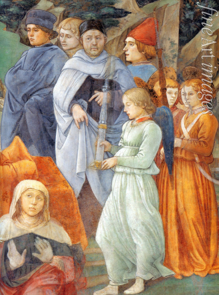 Lippi Fra Filippo - Selbstbildnis (Detail aus dem Fresko im Duomo di Spoleto)