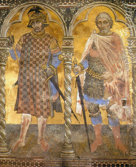 Taddeo di Bartolo - Cäsar und Pompeius