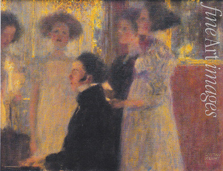 Klimt Gustav - Schubert at the piano I