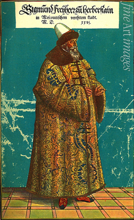 Anonymous - Siegmund von Herberstein in Russian Dress (Illustration from the 