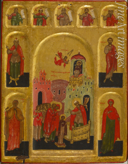 Russische Ikone - Die Darstellung des Herrn im Tempel