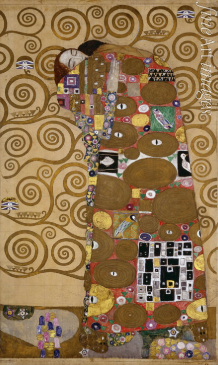 Klimt Gustav - The Stoclet Frieze, Detail: Fulfillment (The Embrace)
