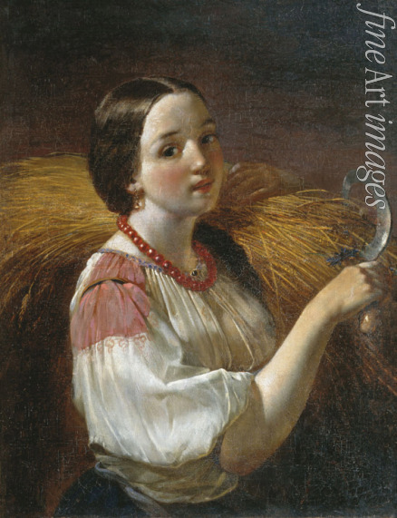 Maximov Alexey Maximovich - Girl with a sheaf
