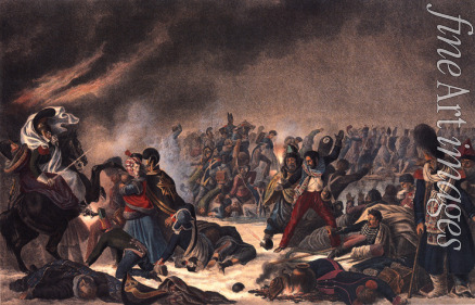 Faber du Faur Christian Wilhelm von - Rückzug der Französischen Armee über die Beresina im November 1812