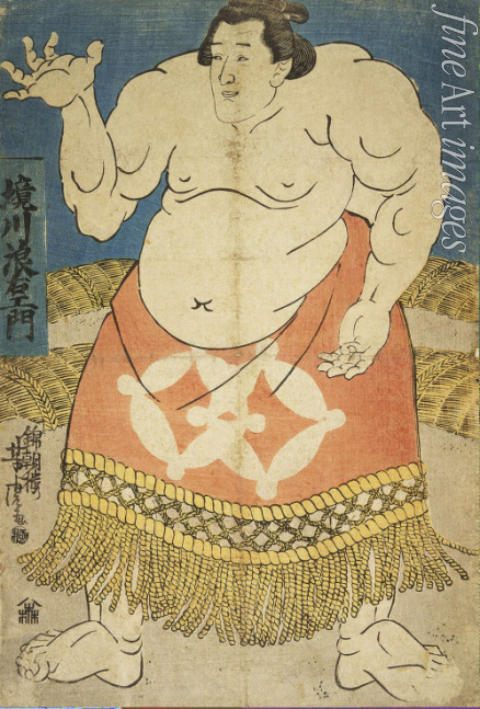 Yoshitora Utagawa - Der Sumokämpfer Sakaigawa Namiemon