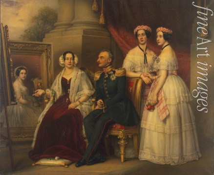 Stieler Joseph Karl - Family portrait of Joseph, Duke of Saxe-Altenburg