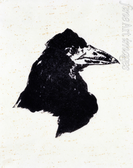 Manet Édouard - Le Corbeau (Der Rabe) Illustration zum Gedicht 
