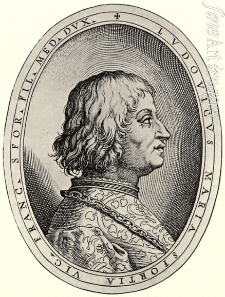 Campi Antonio - Portrait of Ludovico Sforza, Duke of Milan. Illustration for 