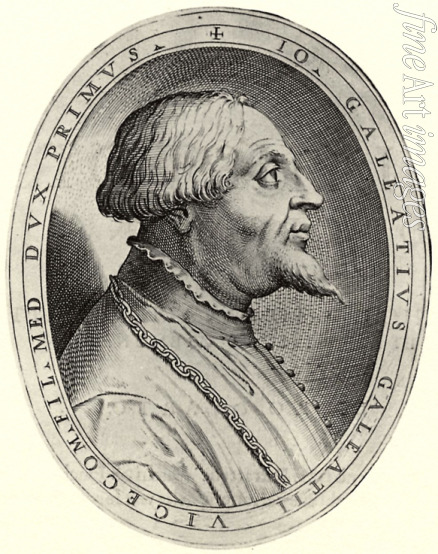 Campi Antonio - Portrait of Gian Galeazzo Visconti, the first Duke of Milan. Illustration for 