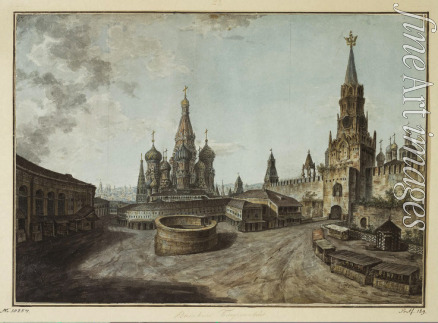 Alexejew Fjodor Jakowlewitsch - Die Basilius-Kathedrale und das Erlösertor