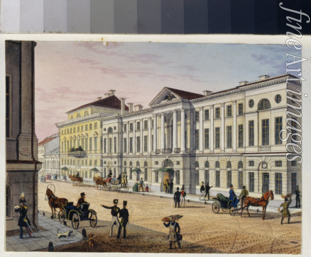 Unbekannter Künstler - Post Hotel in Sankt Petersburg (Album von Marie Taglioni)