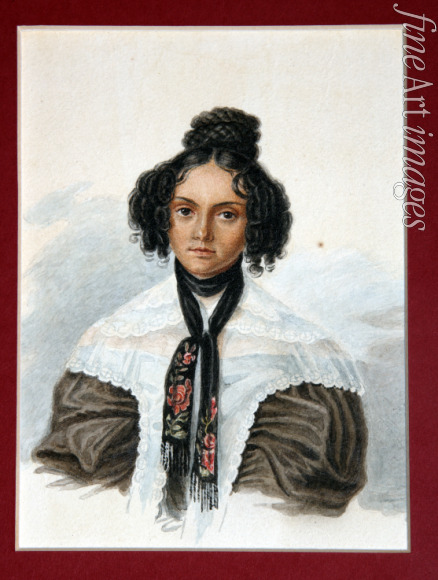 Bestuzhev Nikolai Alexandrovich - Countess Maria Nikolayevna Volkonskaya (1805-1863)