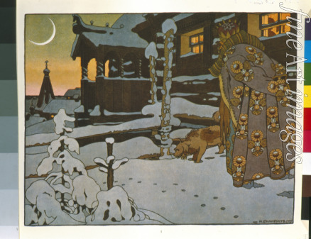 Bilibin Iwan Jakowlewitsch - Illustration zum Märchen vom Zaren Saltan von A. Puschkin