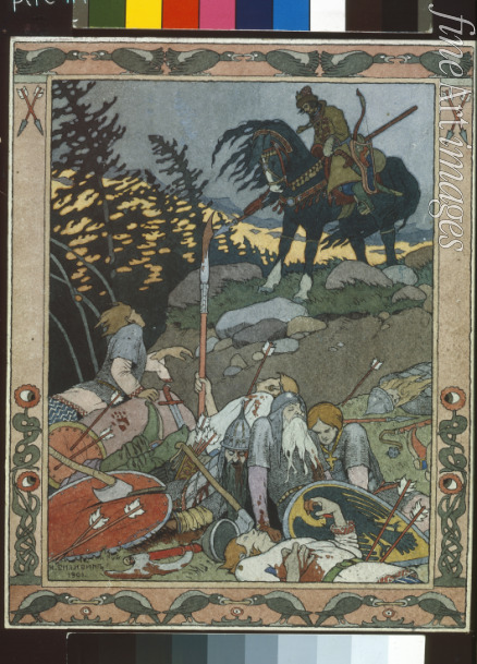 Bilibin Ivan Yakovlevich - Illustration for the Fairy tale Marya Morevna