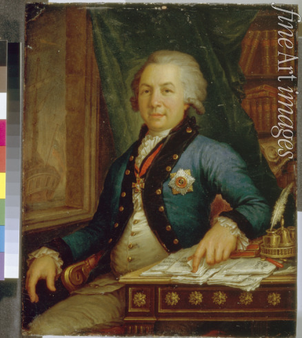 Borowikowski Wladimir Lukitsch - Porträt von Dichter Gawriil Romanowitsch Derschawin (1743-1816)