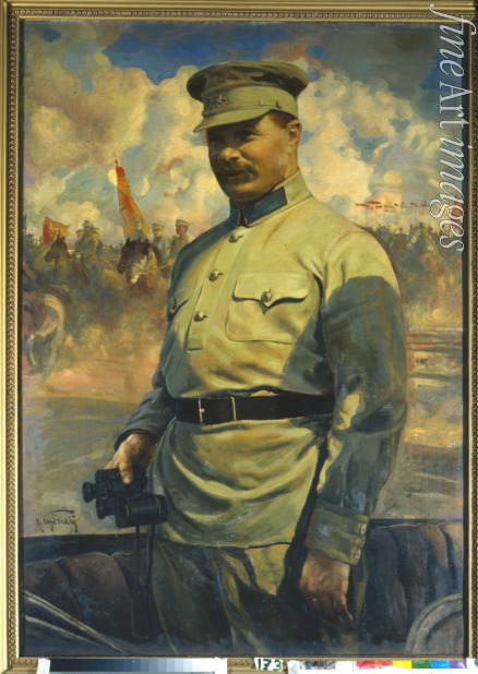 Brodski Isaak Israilewitsch - Porträt des Oberbefehlshabers der Roten Armee Michail Wassiljewitsch Frunse (1885-1925)