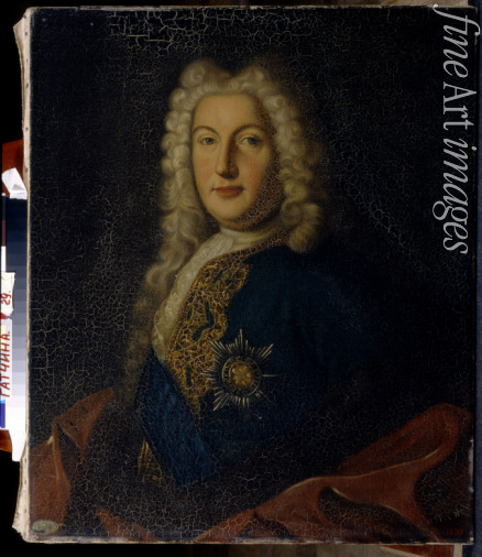 Unbekannter Meister des 18. Jhs. - Porträt des Vize-Kanzlers Heinrich Johann Friedrich (Andrei) Graf Ostermann (1687-1747)