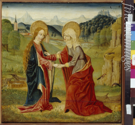 Oberrheinischer Meister - Begegnung von Maria und Elisabet