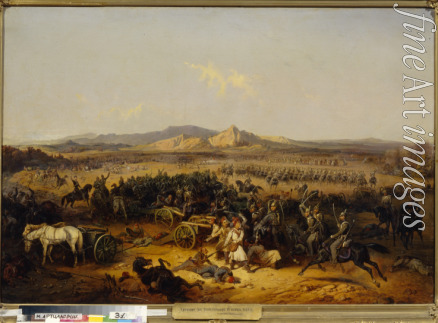 Willewalde Gottfried (Bogdan Pavlovich) - Cavalry attack at Bashkadyklar on November 10, 1853