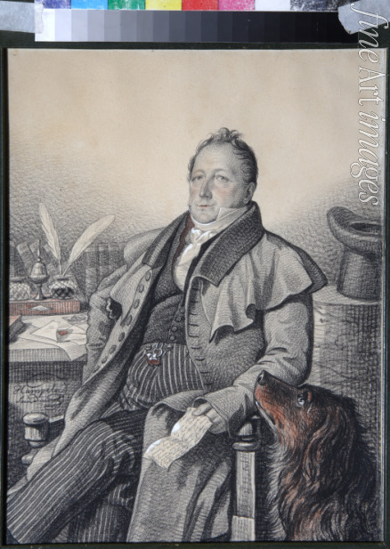 Hampeln Carl von - Porträt von Sergei Lwowitsch Puschkin (1767-1848)