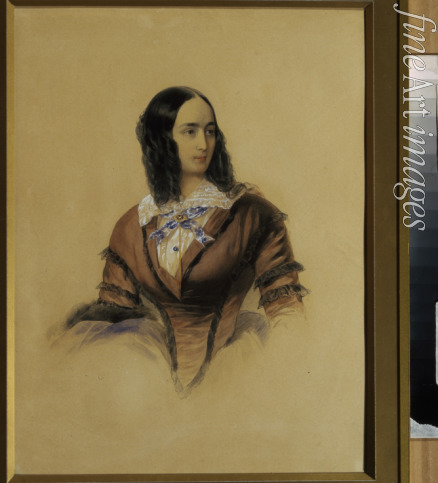 Hau (Gau) Vladimir (Woldemar) Ivanovich - Portrait of Natalia Pushkina, the wife of the poet Alexander Pushkin