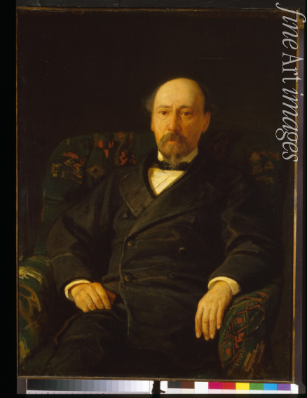 Ge Nikolai Nikolajewitsch - Porträt des Dichters Nikolai Alexejewitsch Nekrassow (1821-1877)