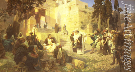 Polenov Vasili Dmitrievich - Christ and the Woman Taken in Adultery