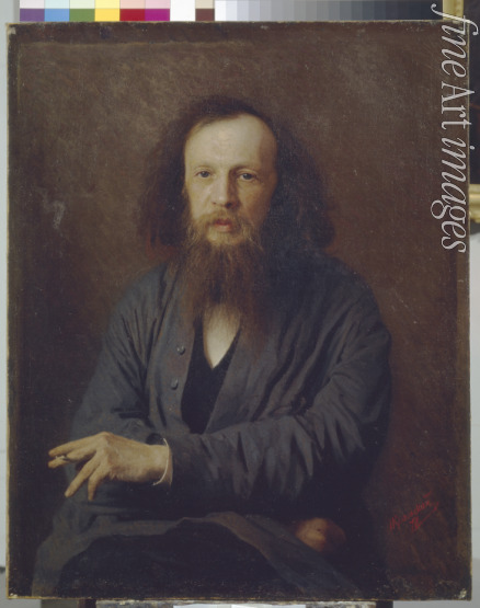 Kramskoi Ivan Nikolayevich - Portrait of Dmitri Mendeleev