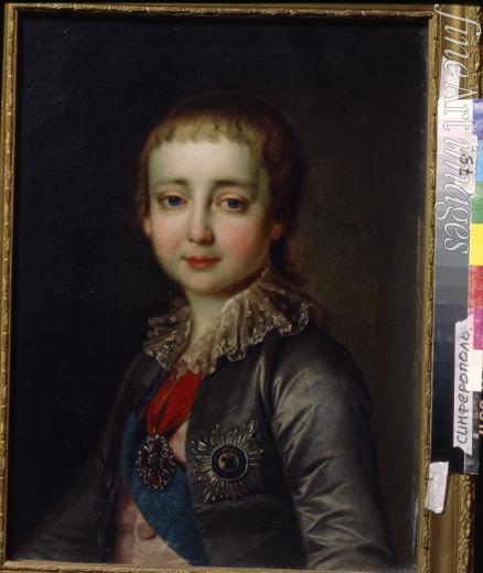 Lewizki Dmitri Grigoriewitsch - Porträt des Kaisers Alexander I. (1777-1825) als Kind