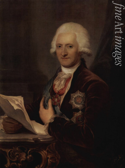 Grassi Józef - Porträt von Diplomat und Reformator Jacob Johann Graf von Sievers (1731-1808)