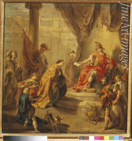 Pittoni Giovan Battista - Kaiser Honorius macht den Konstantin III. zum Mitkaiser