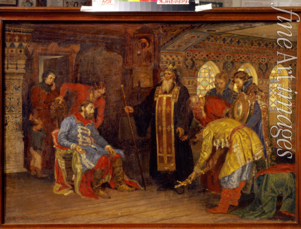 Savitsky Konstantin Apollonovich - The invitation of the prince Pozharsky to rule over armies for Liberation of Moscow