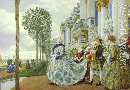 Lanceray (Lansere) Evgeny Evgenyevich - Empress Elisabeth in Tsarskoye Selo