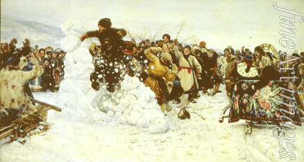 Surikov Vasili Ivanovich - Storm of Snow Fortress