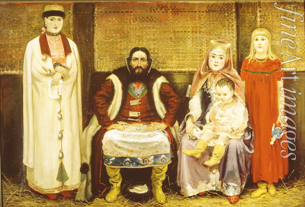 Ryabushkin Andrei Petrovich - The merchant’s family in the 17th century