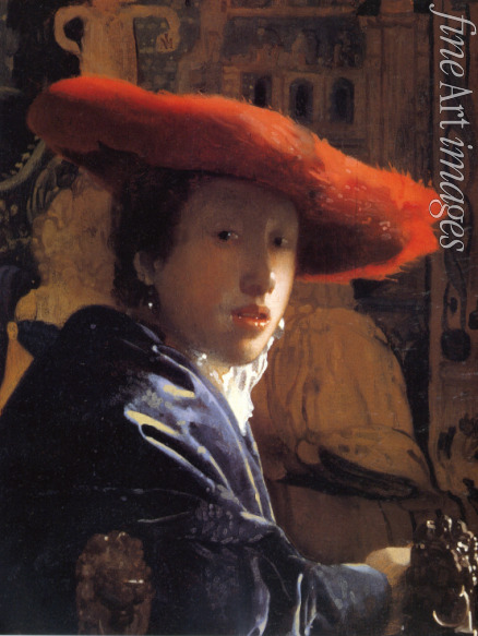 Vermeer Jan (Johannes) - Mädchen mit rotem Hut