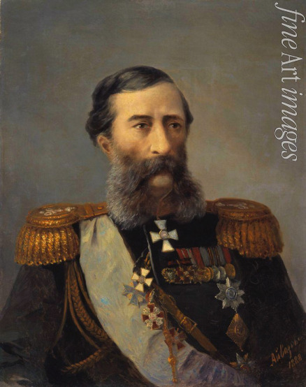 Aivazovsky Ivan Konstantinovich - Portrait of Count Mikhail Tarielovich Loris-Melikov (1825-1888)