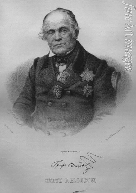 Borel Pyotr Fyodorovich - Portrait of Count Dmitry Nikolayevich Bludov (1785-1864)