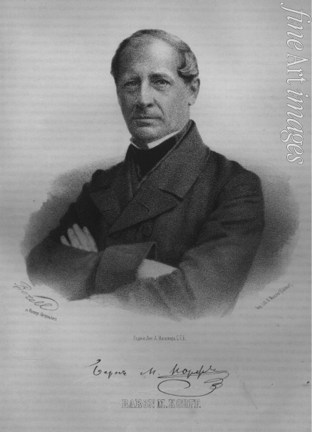 Borel Pjotr Fjodorowitsch - Porträt von Modest Andrejewitsch Baron von Korff (1800-1876)